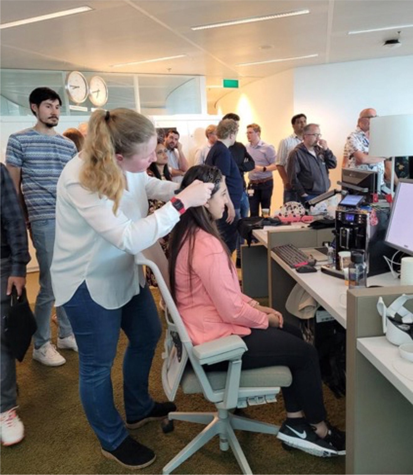Preparing a participant for an XR demo