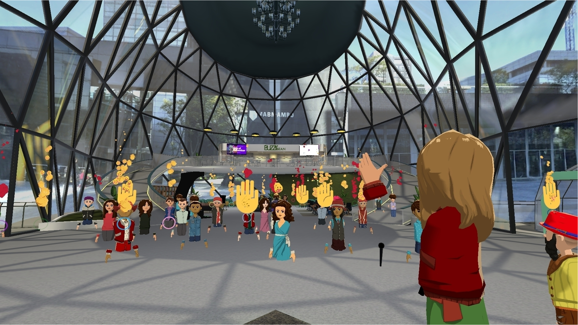 Accenture virtual townhall environment