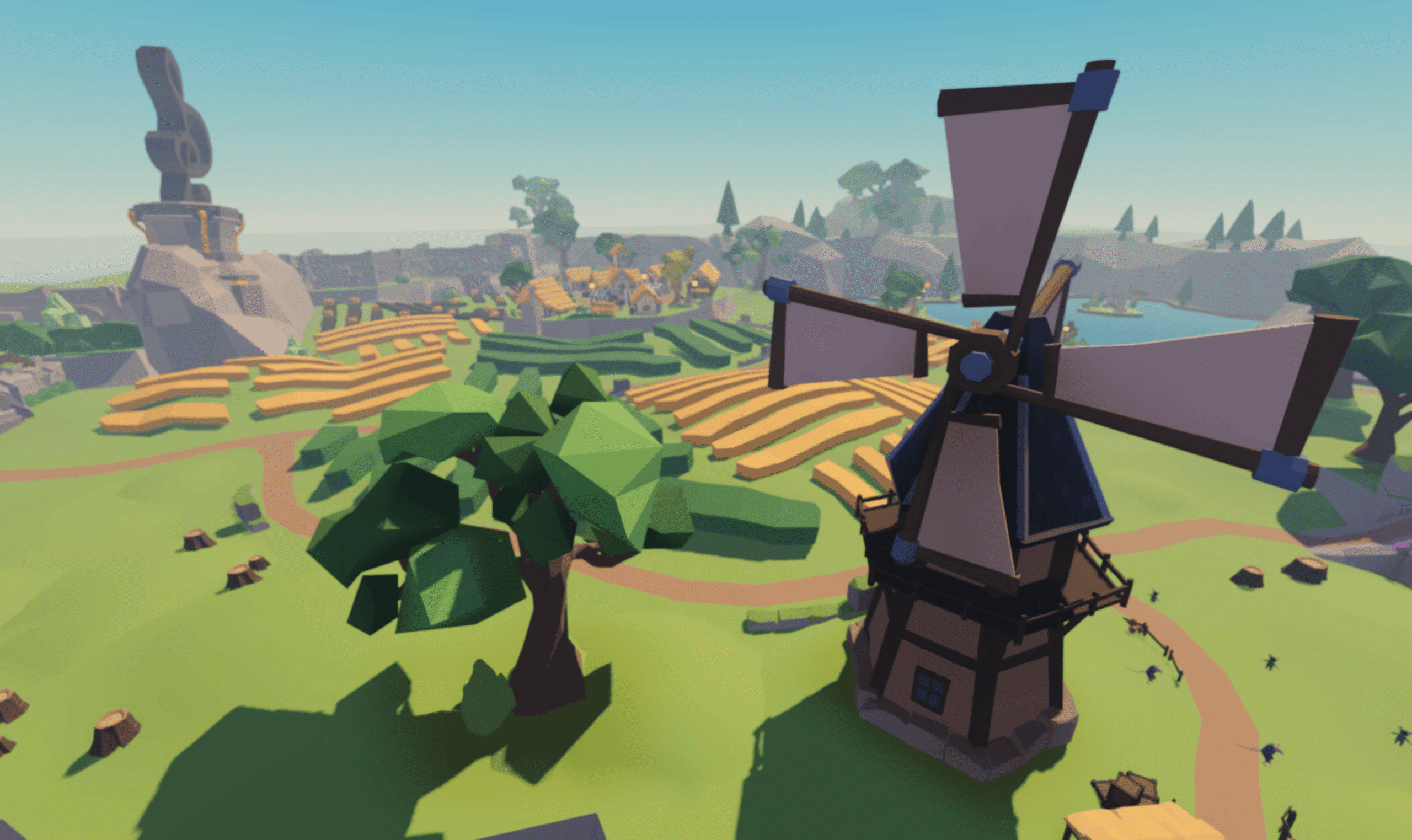 Windmill overlooking Musical Village fields