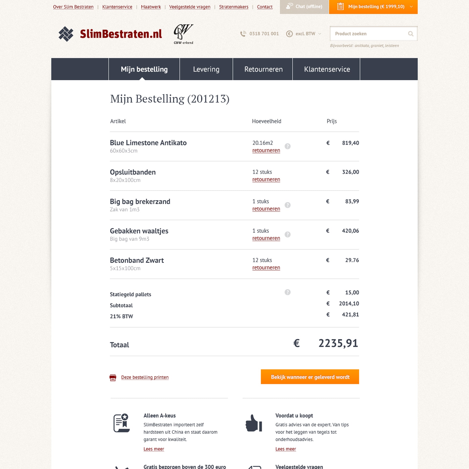 Slim Bestraten mobile product filters