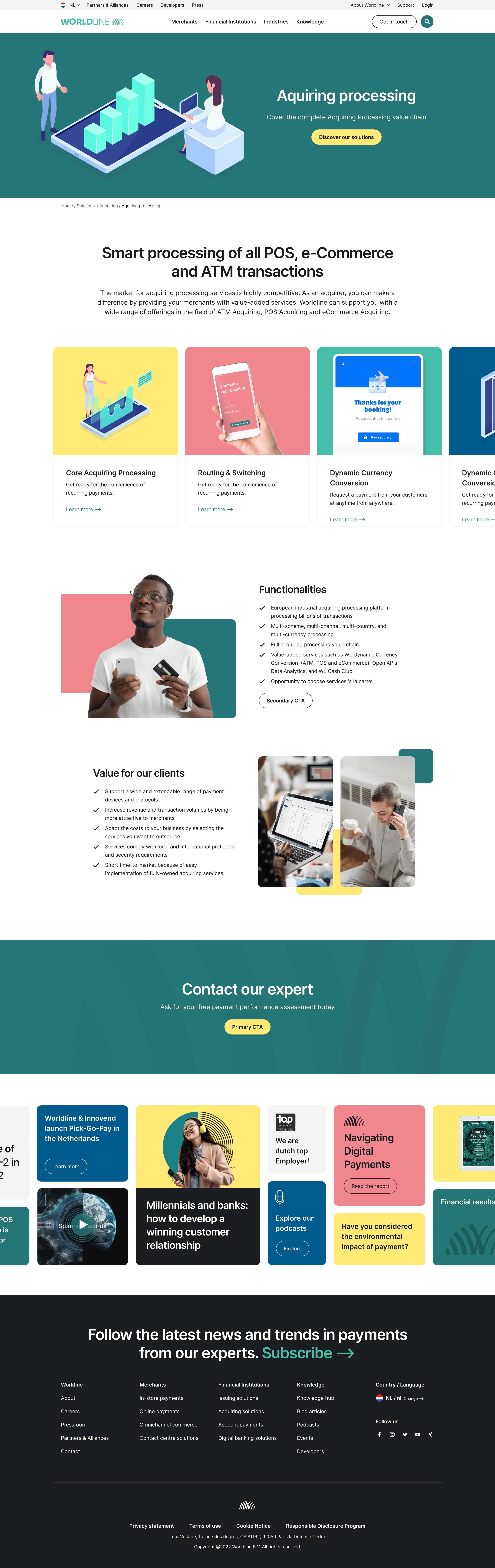 Worldline marketing site